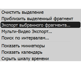 Exporting Recorded Region from Single Camera - 1
