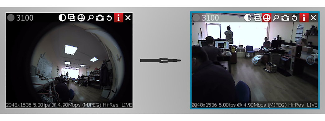 De-warping Fish-Eye Cameras - 1